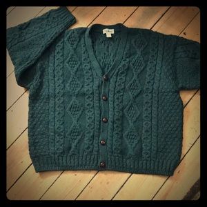 Vintage L.L Bean cable knit wool sweater
